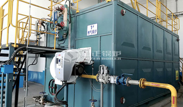 方便面廠25噸SZS冷凝式燃氣蒸汽鍋爐項目