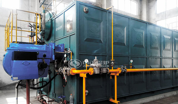 煤礦廠6噸SZS系列冷凝式燃氣鍋爐項目